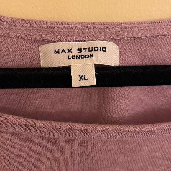 Max Studio Linen Blend Top Size XL - Picture 3 of 6